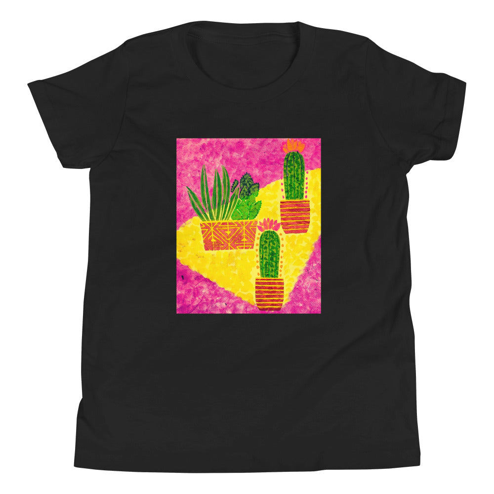 Cacti pink Youth Short Sleeve T-Shirt