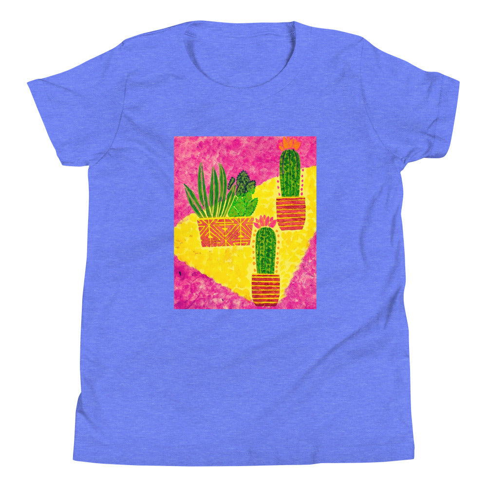 Cacti pink Youth Short Sleeve T-Shirt