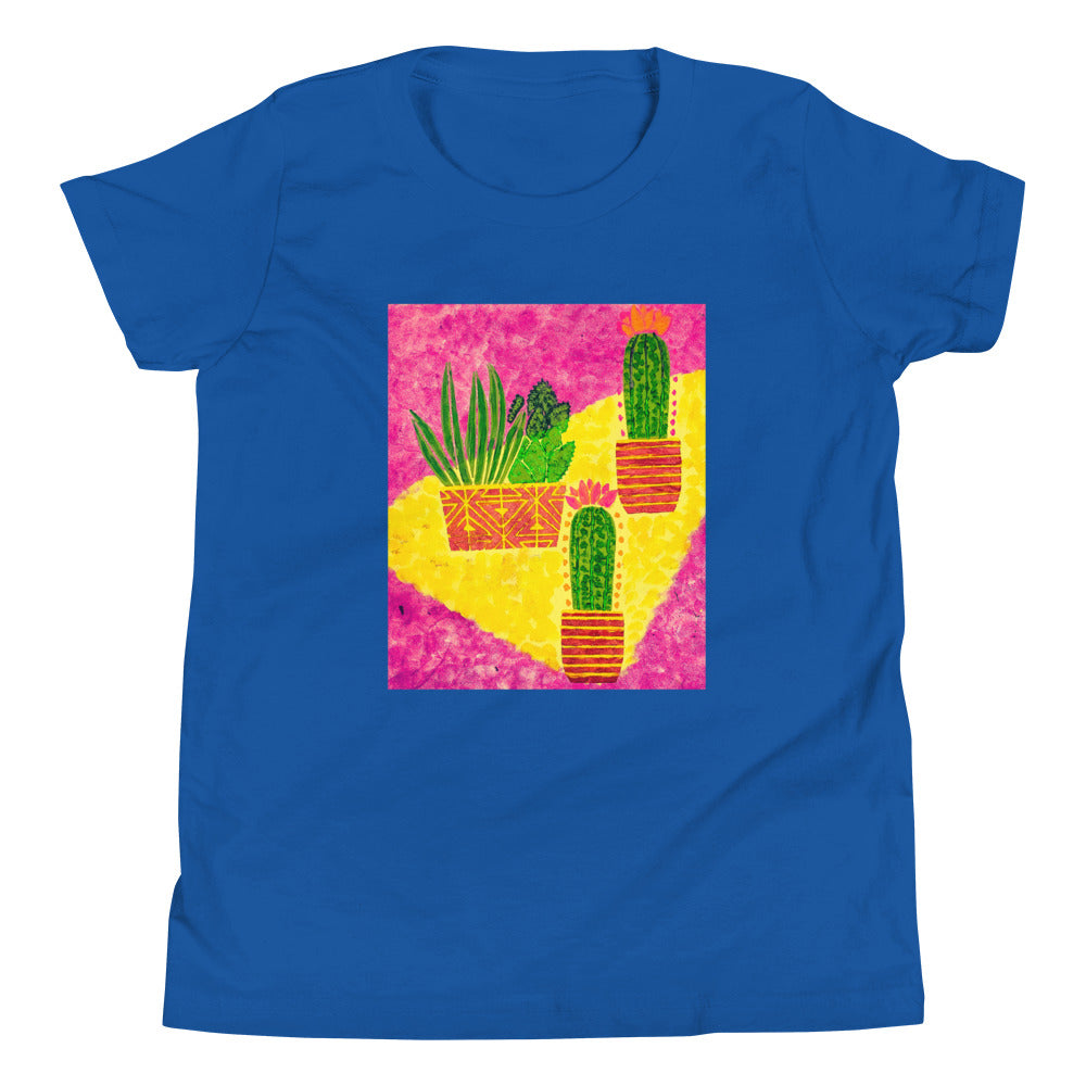 Cacti pink Youth Short Sleeve T-Shirt