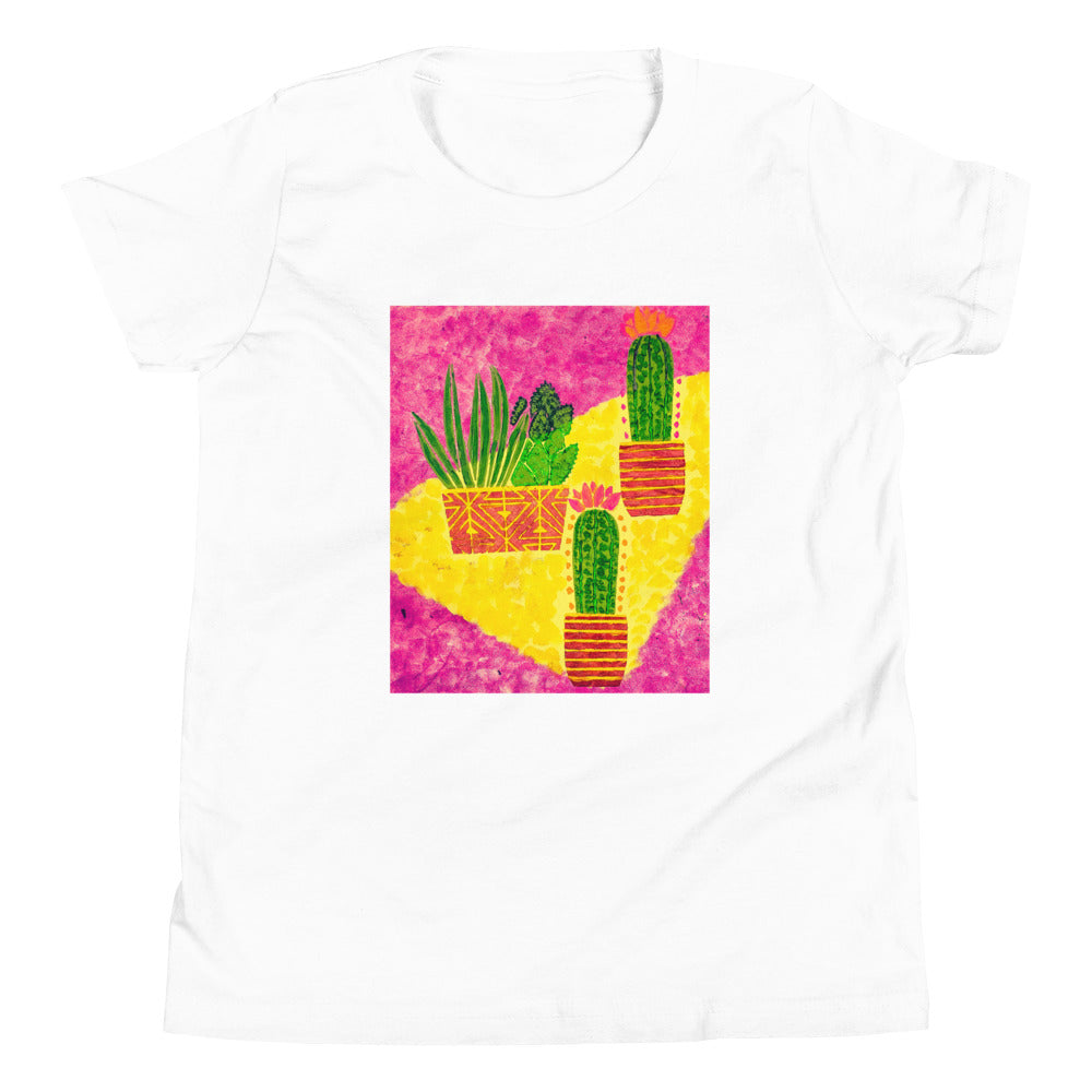 Cacti pink Youth Short Sleeve T-Shirt